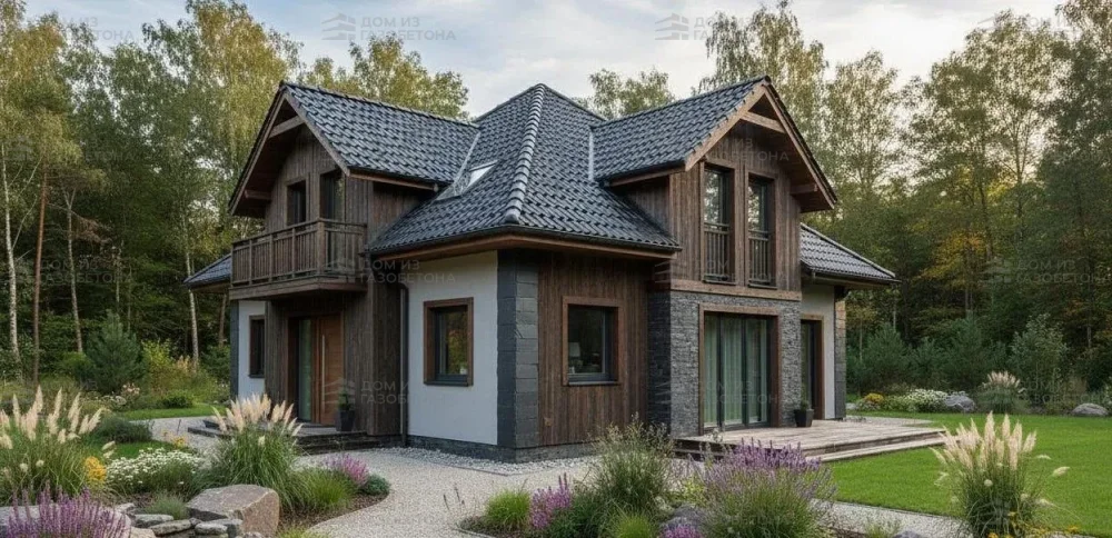 Проект Двухэтажный дом 15 на 14, 205 м2