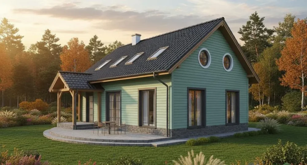 Проект Двухэтажный дом 11 на 11, 144 м2