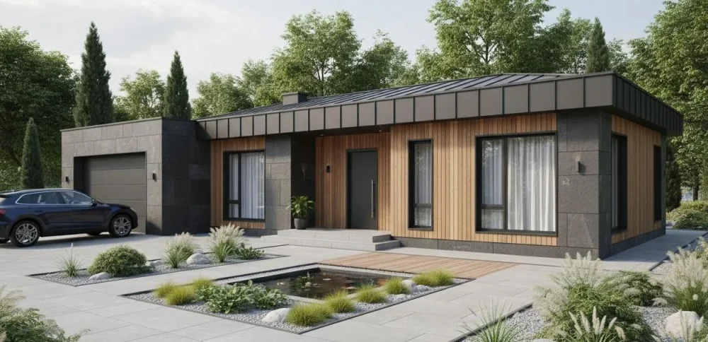 Проект Одноэтажный дом 17 на 10, 128 м2