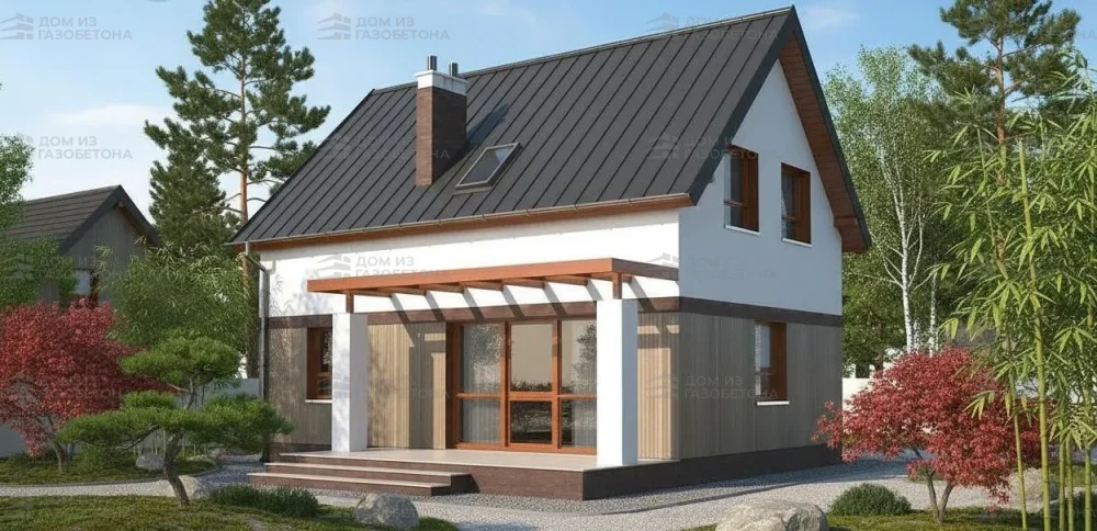 Проект Двухэтажный дом 10 на 8, 93 м2