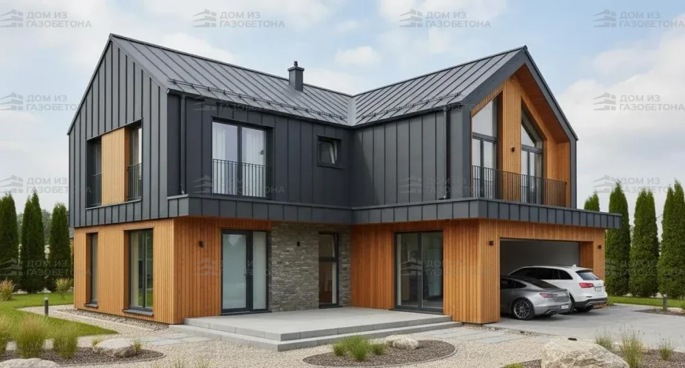 Проект Двухэтажный дом 18 на 12, 219 м2