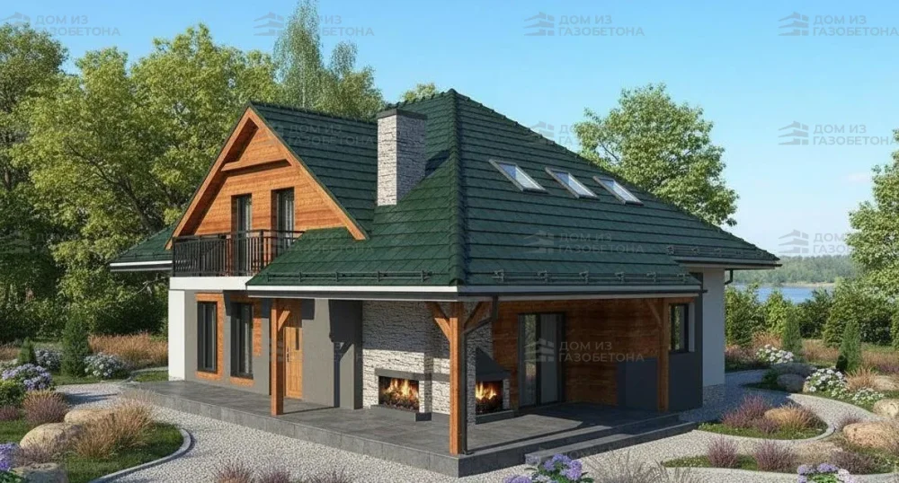 Проект Двухэтажный дом 16 на 11, 146 м2