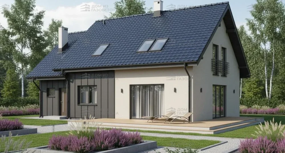 Проект Двухэтажный дом 14 на 10, 162 м2