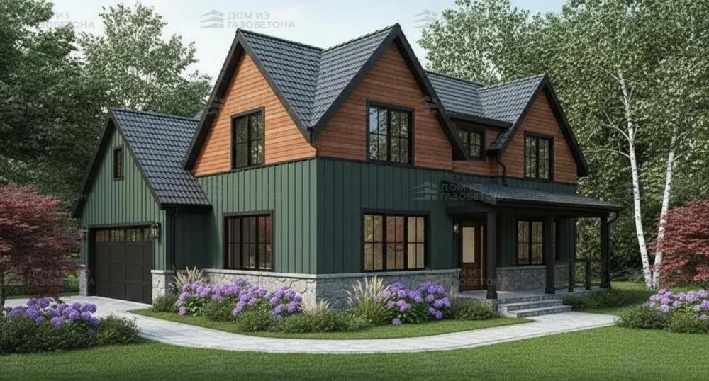 Проект Двухэтажный дом 17 на 11, 207 м2