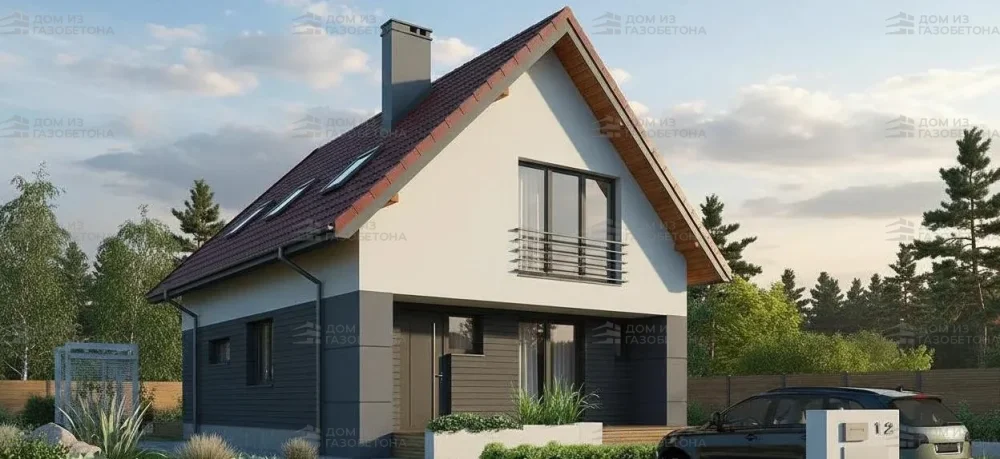 Проект Двухэтажный дом 8 на 12, 116 м2